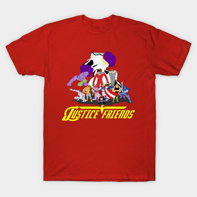 JUSTICE FRIENDS T-Shirt by popcultchart